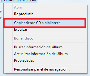 reproductor windows media copiar desde cd